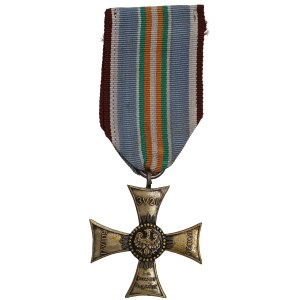 II RP, Cross on the Silesian Ribbon of Valor and Merit.