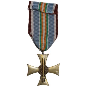 II RP, Cross on the Silesian Ribbon of Valor and Merit.