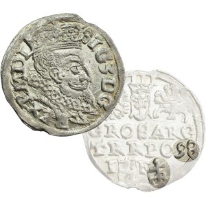 Sigismund III Vasa, Trojak 1598, Lublin, monogram - EXCELLENT