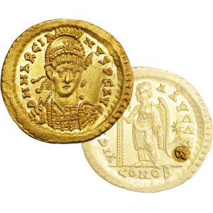 Roman Empire, Marcian (450-457), solidus, Constantinople, annex B - EXCELLENT