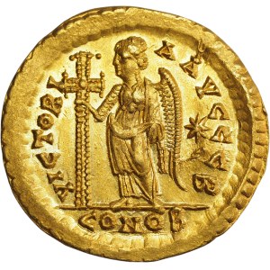 Roman Empire, Marcian (450-457), solidus, Constantinople, annex B - EXCELLENT