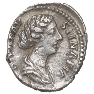 Roman Empire, Faustina Minor, Denarius