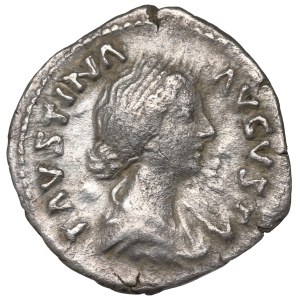 Roman Empire, Faustina Minor, Denarius