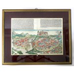 Hartmann Schedel, Chronicle of the World - Krakow panorama, rare