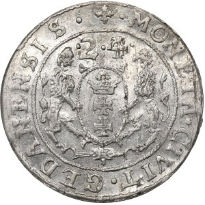 Sigismund III, 18 groschen 1624, Danzig - date overstriked