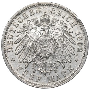 Germany, Baden, 5 mark 1902