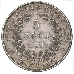 November uprising, 5 zloty 1831