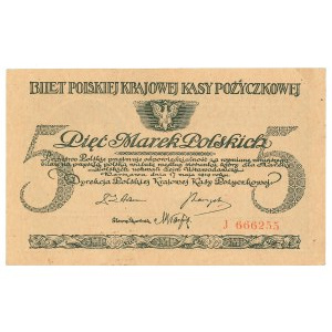 II RP, 5 marek polskich 1919 J