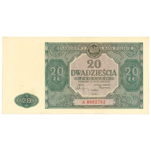 People's Republic of Poland, 20 zloty 1946 A