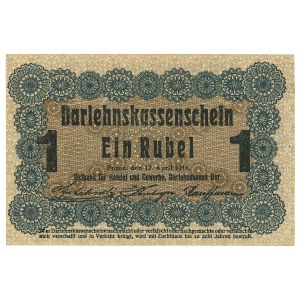 Poznań, 1 ruble 1916, short clause