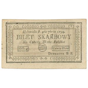 Insurrection de Kościuszko, 4 or 1794 - (1) (Y)