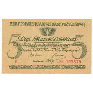 II RP, 5 marques polonaises 1919 IL