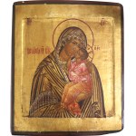 Icon, Our Lady of Yaroslavl early 19th century.