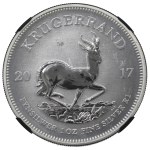 South Africa, Krugerrand 2017 - ounce of silver NGC SP69