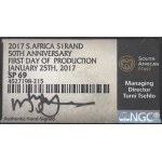 South Africa, Krugerrand 2017 - ounce of silver NGC SP69