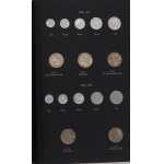 People's Republic of Poland, Collection of coins 1949 - 1972 in a dedicated clasper