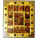 Icon, PRAISE OF THE RESURRECTION, Russia, early 20th century.