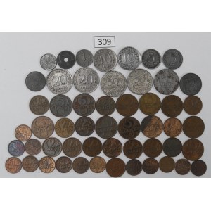 Set of pass coins - mainly of the Second Republic