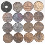 Set of pass coins - mainly of the Second Republic