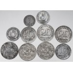 Set of pass coins - mainly of the Second Republic