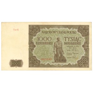People's Republic of Poland, 1000 gold 1947 G