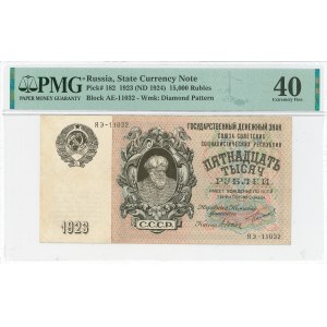 Russia, 15,000 rubles 1923 (1924) - PMG 40