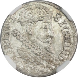 Žigmund III Vasa, Trojak 1623, Krakov - NGC MS64
