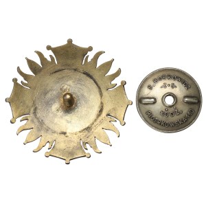 II RP, Officer's badge of the 4th Heavy Artillery Regiment, Lodz - Bobkowicz