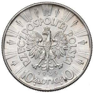 Seconda Repubblica, 10 zloty 1939 Pilsudski