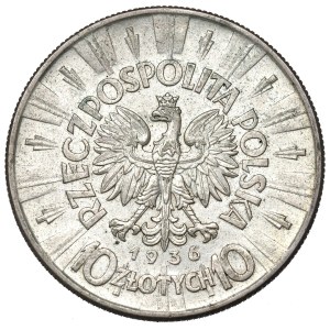 II Republic of Poland, 10 zloty 1936 Pilsudski
