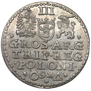 Sigismond III Vasa, Trojak 1592, Malbork