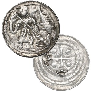 Boleslaus III, Denarius, Fight with a dragon