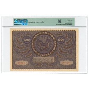 II RP, 1000 Polish marks 1919 II SERIES E - PMG 65 EPQ