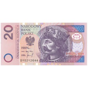 III RP, 20 Zloty 1994 DY - eine sehr seltene Serie
