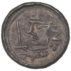Boleslav II Smelý (1058-80), krakovský kráľovský denár - písmeno Z a kríž