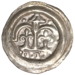 Leszek the White (1202-27), bracteate, Kraków, BRACHA - RARE