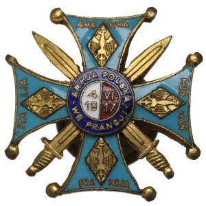 II RP, Odznaka Związek Byłych Ochotników Armii Polskiej we Francji - Galmet Sosnowiec