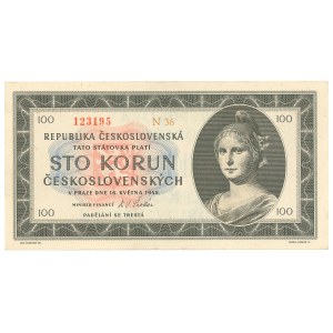 Tschechoslowakei, 100 Kronen 1945
