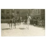 II RP, Photo of the banner post of the 17th Regiment of Uhlans of Wielkopolska, Leszno