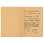 II RP, Legitimation of badge of 57th Infantry Regiment - to Zygmaniak