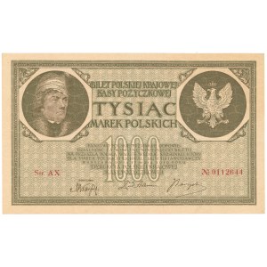 II RP, 1000 Polish marks 1919 AX