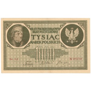 II RP, 1000 marek polskich 1919 AA