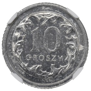 Terza Repubblica, 10 centesimi 2006 - CAMPIONE Alluminio NGC MS63