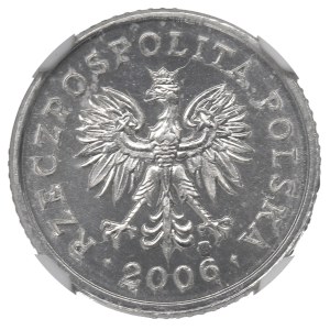 Terza Repubblica, 10 centesimi 2006 - CAMPIONE Alluminio NGC MS63