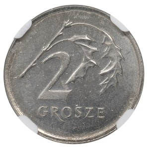 III RP, 2 centesimi 2005 - CAMPIONE di rame-nichel NGC MS64