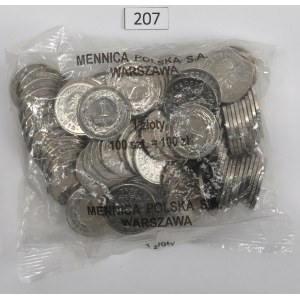 Terza Repubblica, sacchetto di zecca da 1 zloty 2012