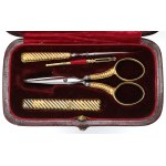 France, Sewing toolbox - silver gilt