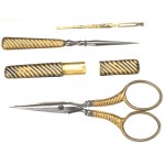 France, Sewing toolbox - silver gilt