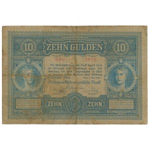 Austria-Hungary, 10 guldens 1880