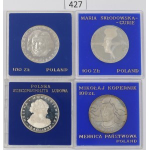 People's Republic of Poland, Set of 100 gold 1973-78 - silver